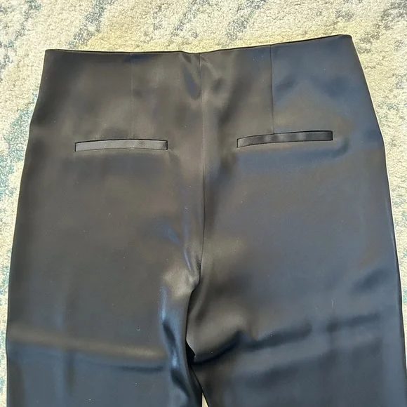 Alice + Olivia Teeny Satin Bootcut Pant Black - Picture 6 of 11